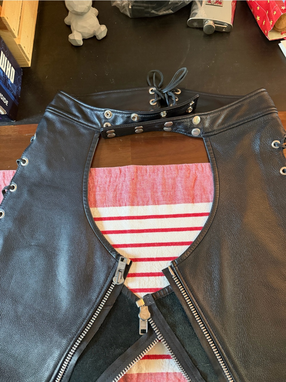Northbound Leather Black Leather Chaps